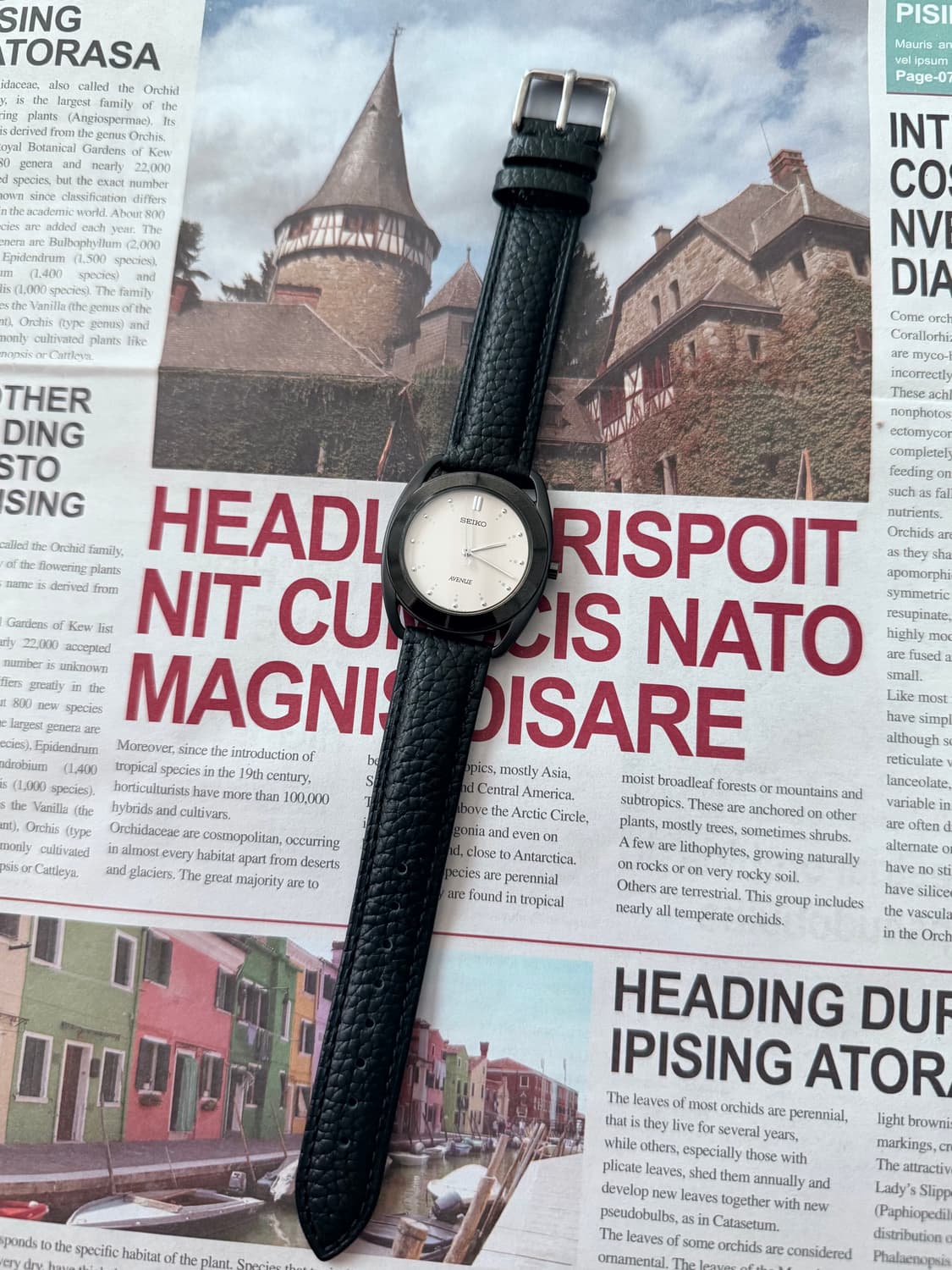 Seiko 세이코 쿼츠 에비뉴 1993 블랙 상품이미지2