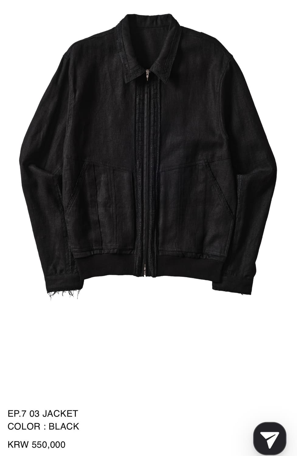 (S) Xlim EP.7 03 JACKET Black 상품이미지1