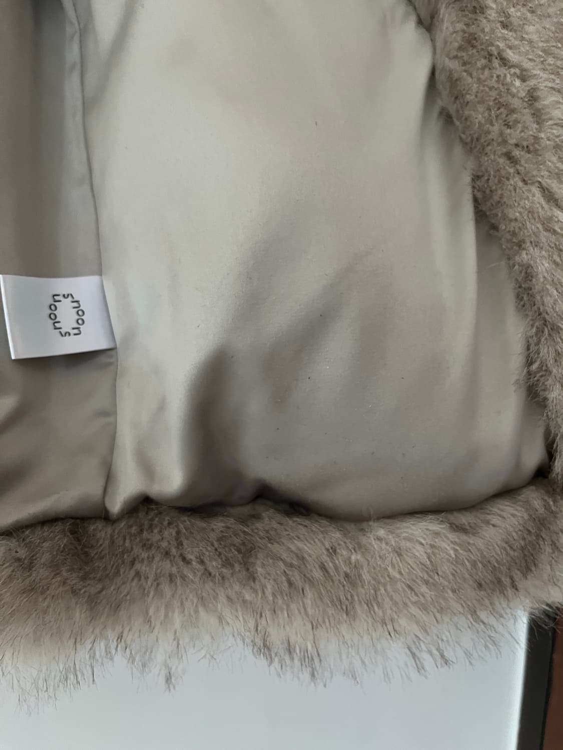 시눈 퍼자켓 heavy mix fur jacket 애쉬브라운 상품이미지5