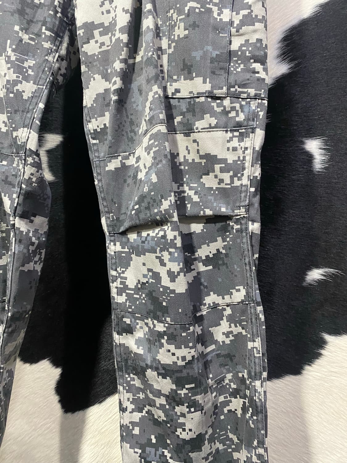 Japanese vtg 핀턱 디테일 카모 카고팬츠 상품이미지5