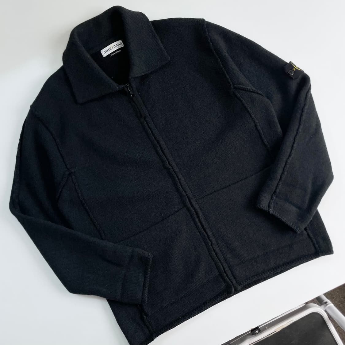 Stone Island 스톤아일랜드 90‘s 램스울 헤비모직 외펜 자켓 상품이미지2