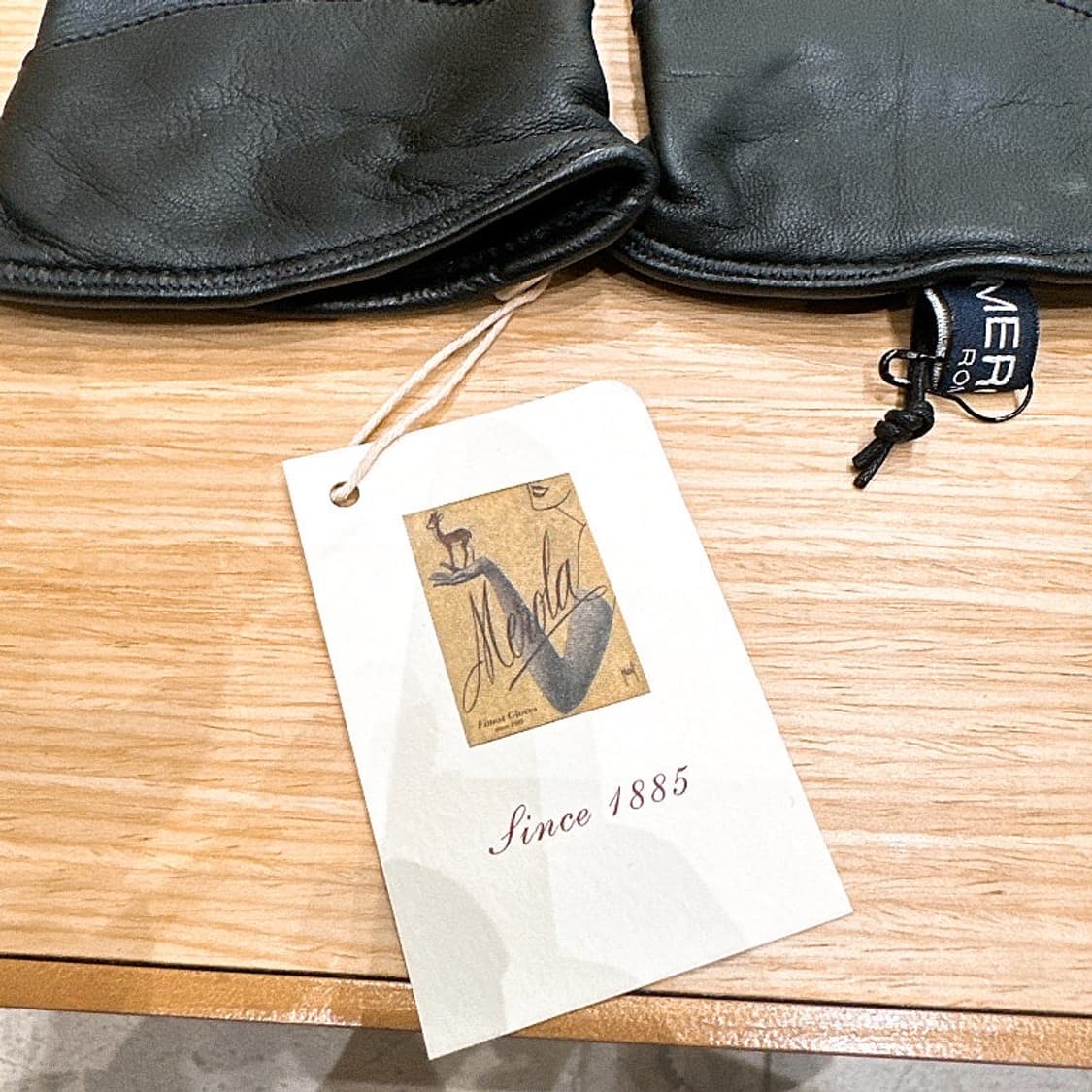 (정품/새상품) 메롤라 남성 블랙 양가죽 캐시미어 장갑 상품이미지3