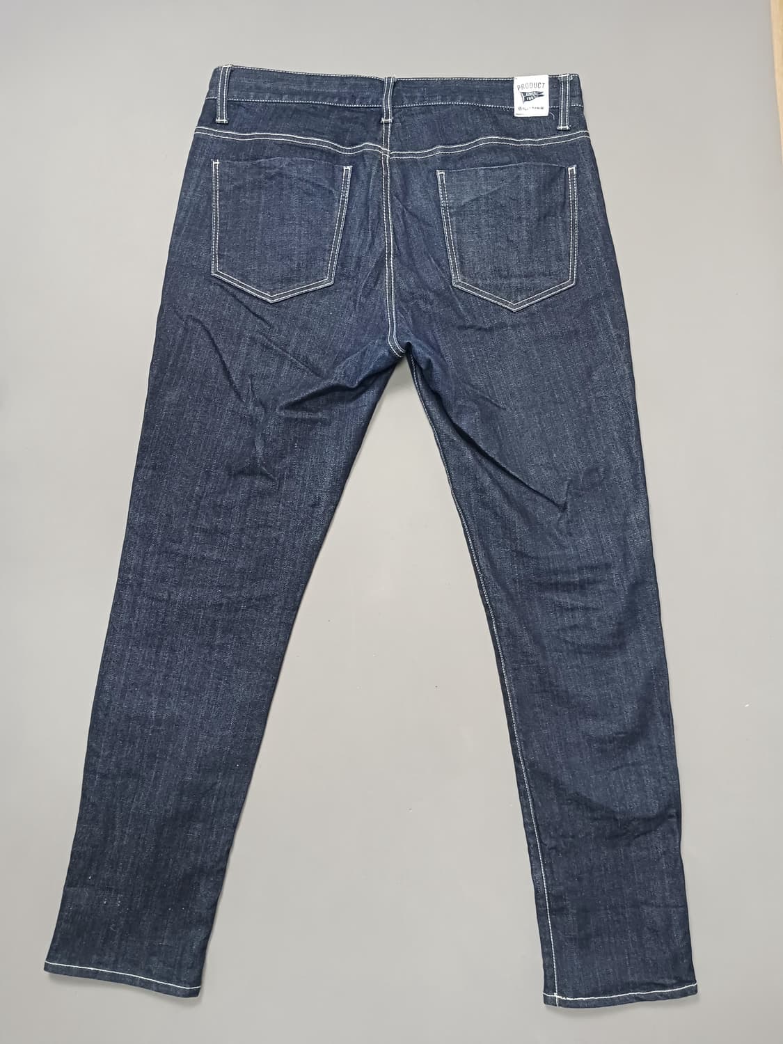 [34] 티비제이 진청 생지 슬림 테이퍼드진 청바지 상품이미지7
