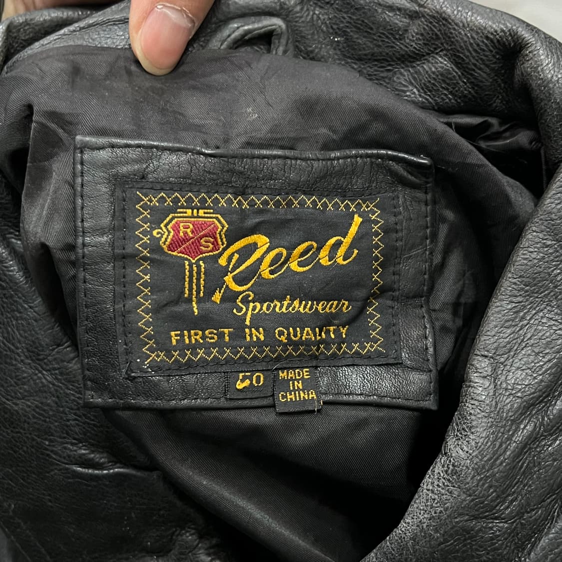  빈티지 레더 카라 자켓 y14988 상품이미지6