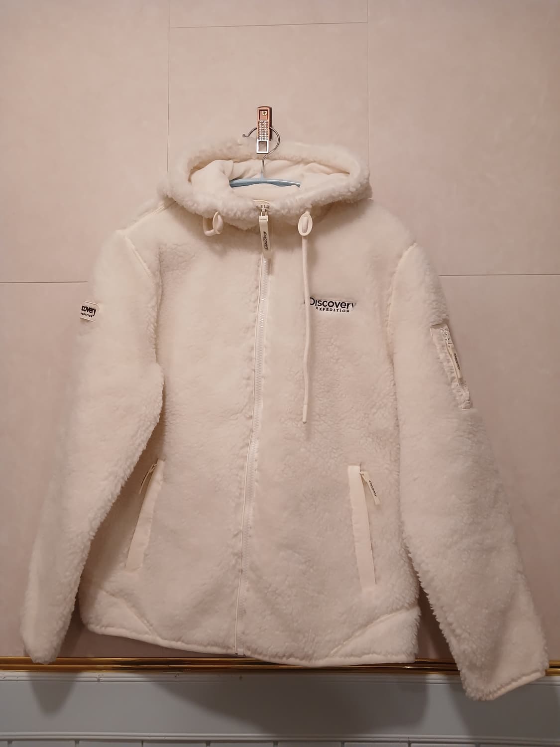 디스커버리 정품 후드 뽀글이 90 사이즈 상품이미지1