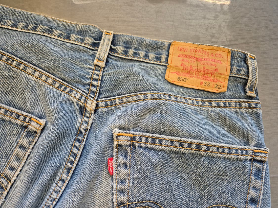 00s 리바이스 550 릴렉스드 핏 데님 팬츠 상품이미지4