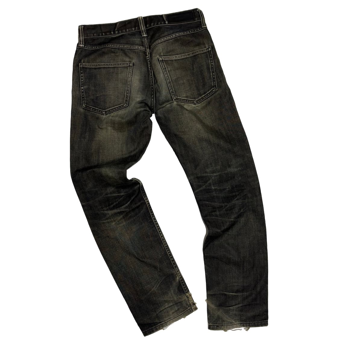 백넘버 블랙라벨 빈티지 워싱 블랙 데님 상품이미지5