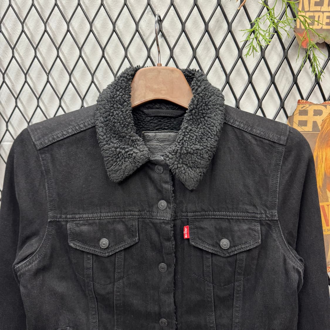 리바이스 타입 3 쉐르파 트러커 자켓 블랙 상품이미지3