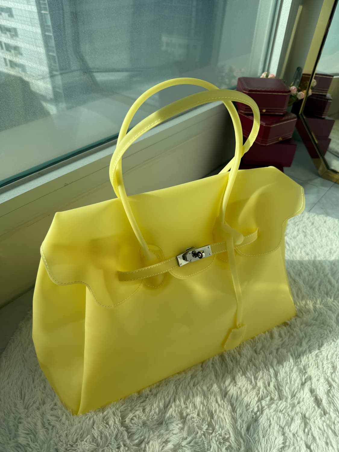 (바로배송) 키키 젤리 버킨백 옐로우 새상품💛 상품이미지2