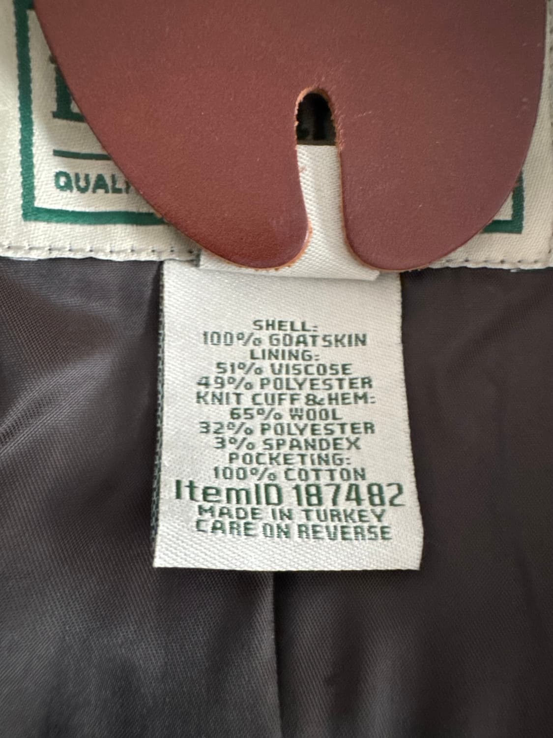 [L] 엘엘빈 ll bean A2 레더 자켓 상품이미지6