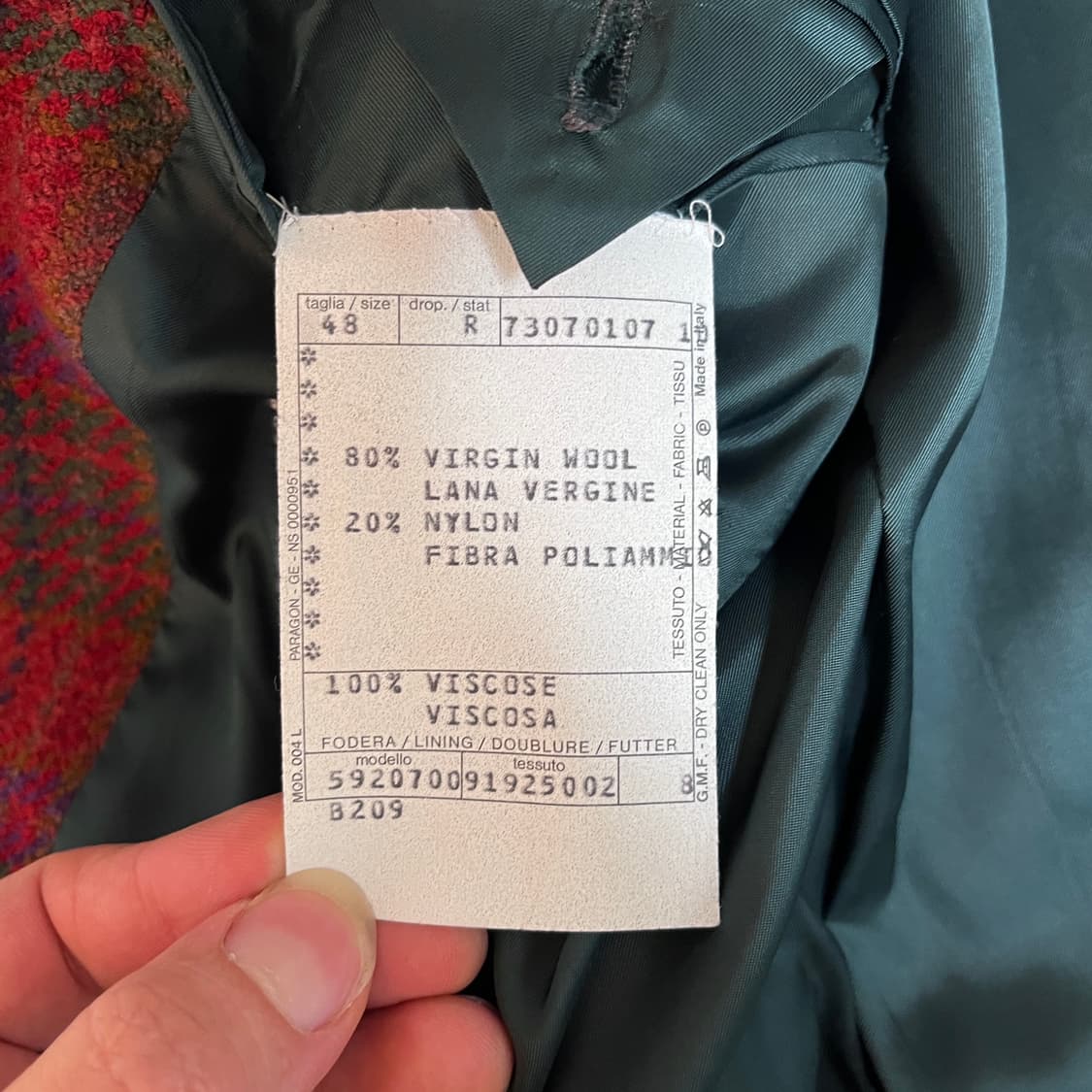 미쏘니 우모 테일러드 울 자켓 Made in Itlay / IT 48 상품이미지5