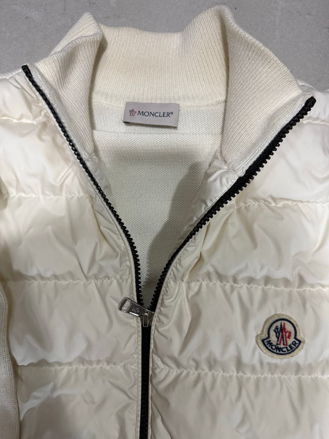 [당일출고,XL] 24FW 몽클레어 화이트 니트패딩 상품이미지2