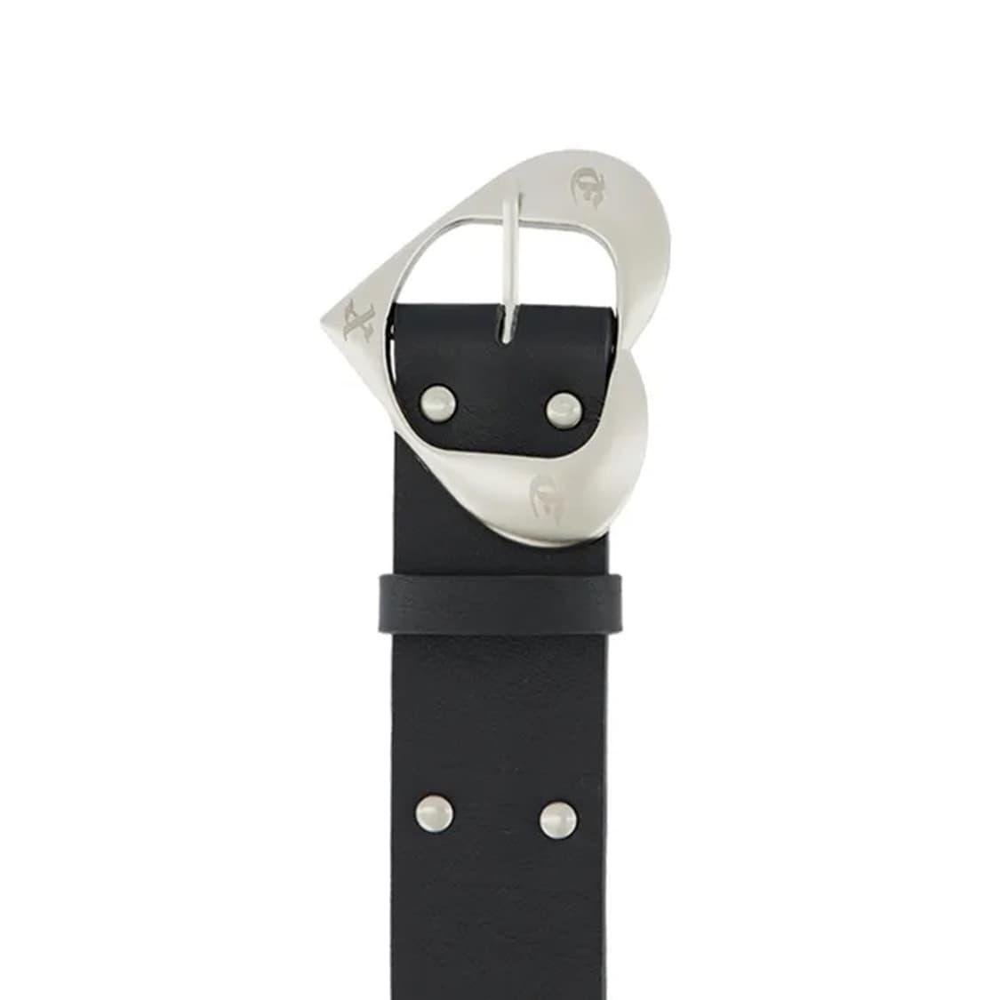 셋업이엑스이 STUDDED HEART BELT / BLACK 상품이미지2