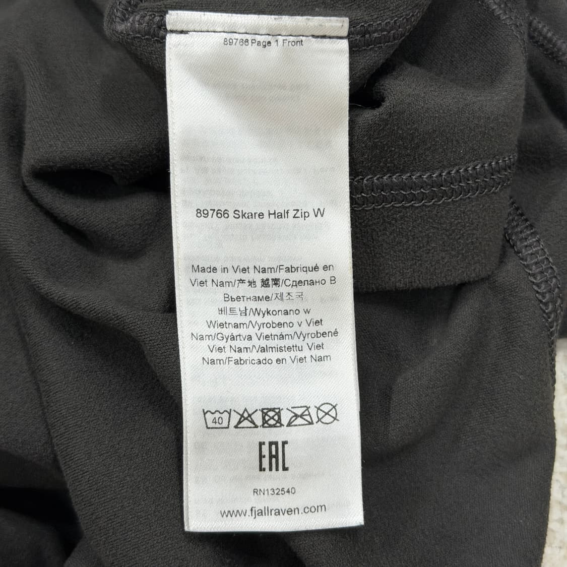 피엘라벤 우먼 스케어 하프집업 다크 그레이 XS 상품이미지5