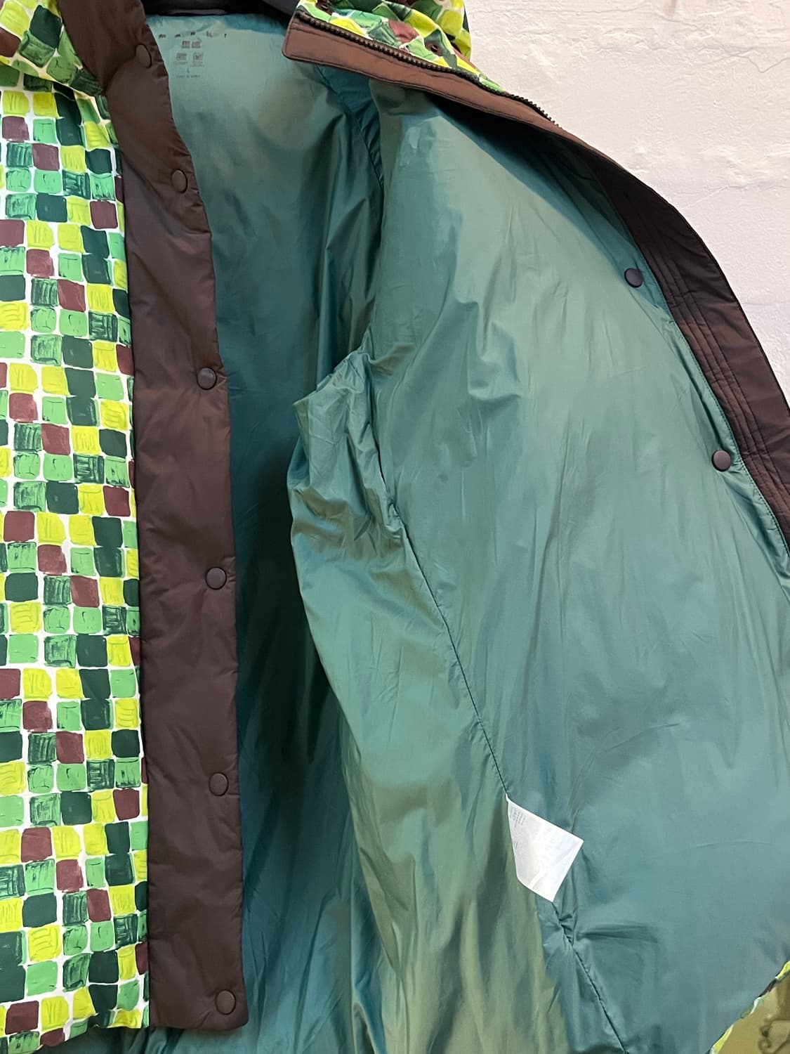 Marni X Uniqlo 오버핏 다운 후디 패딩 L 상품이미지5