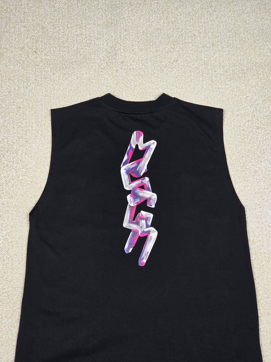 [MSGM] 3D 브러시드 로고 민소매 티셔츠 | S00028 상품이미지6