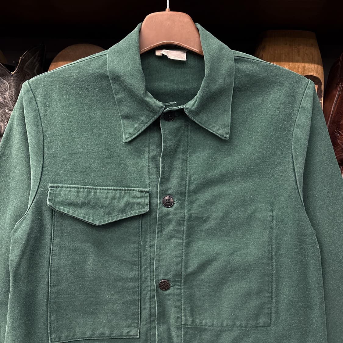 Rare 70s 프렌치 워크 자켓 체스트포켓 스티치 레어 컬러 N324 상품이미지3