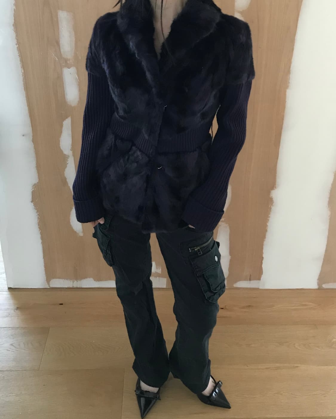 vintage purple fur jacket 상품이미지6