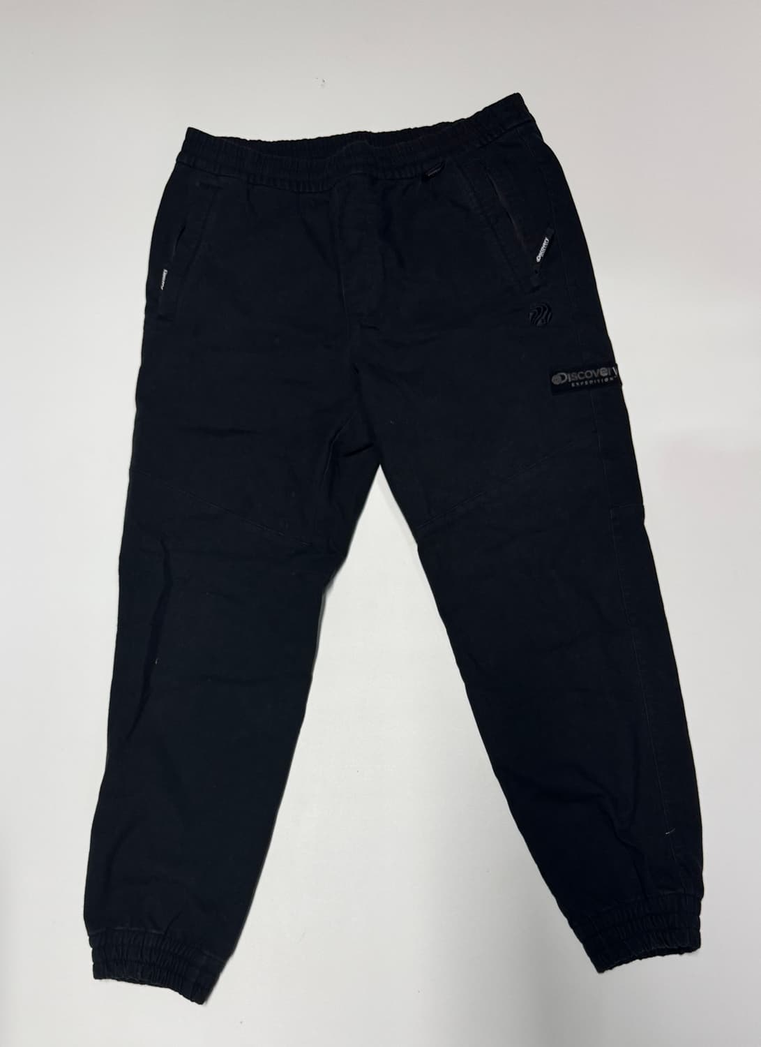 디스커버리 밴딩 코튼 조거 팬츠 32 블랙 상품이미지1