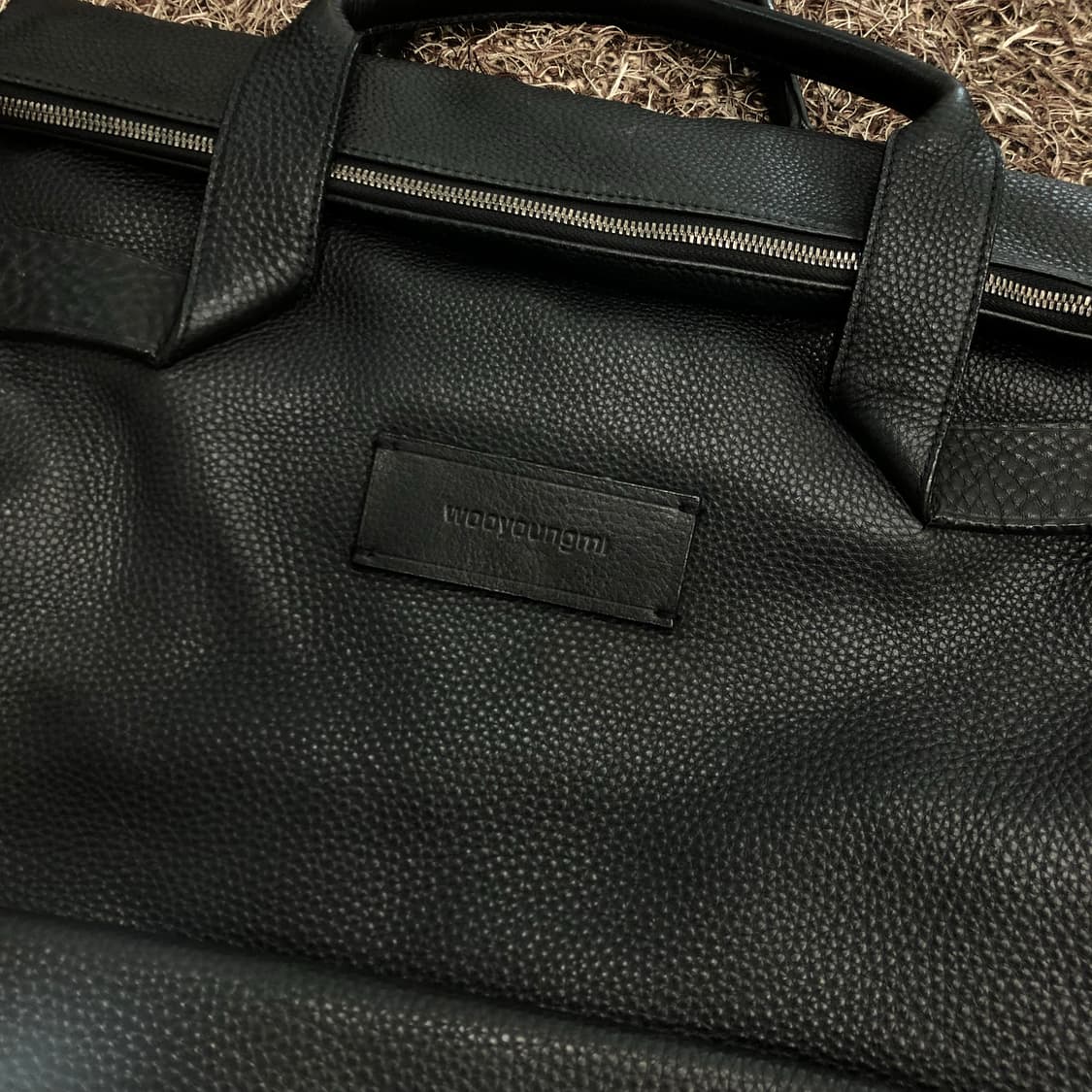 우영미 소가죽 레더 토트백 상품이미지2