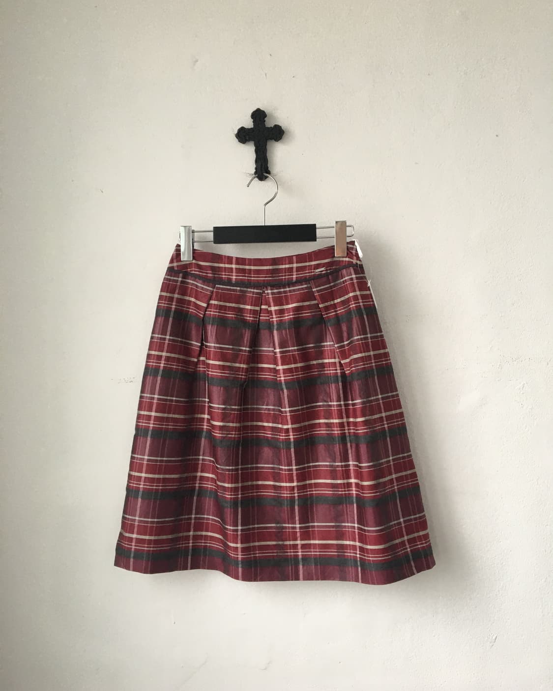 Courreges check pattern skirt 상품이미지1