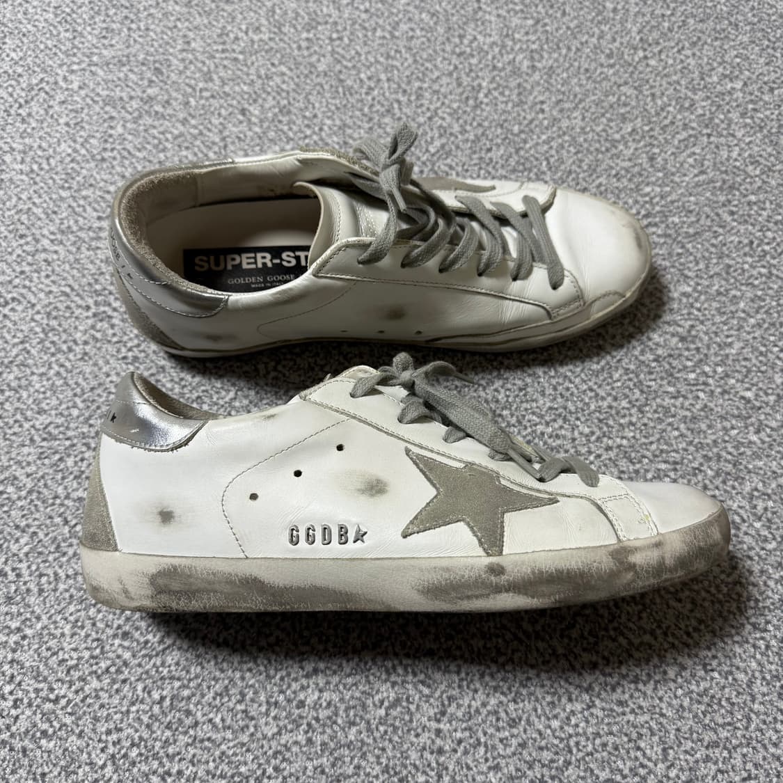 [정가 50만원] 골든구스 슈퍼스타 화이트 실버탭 39 상품이미지5