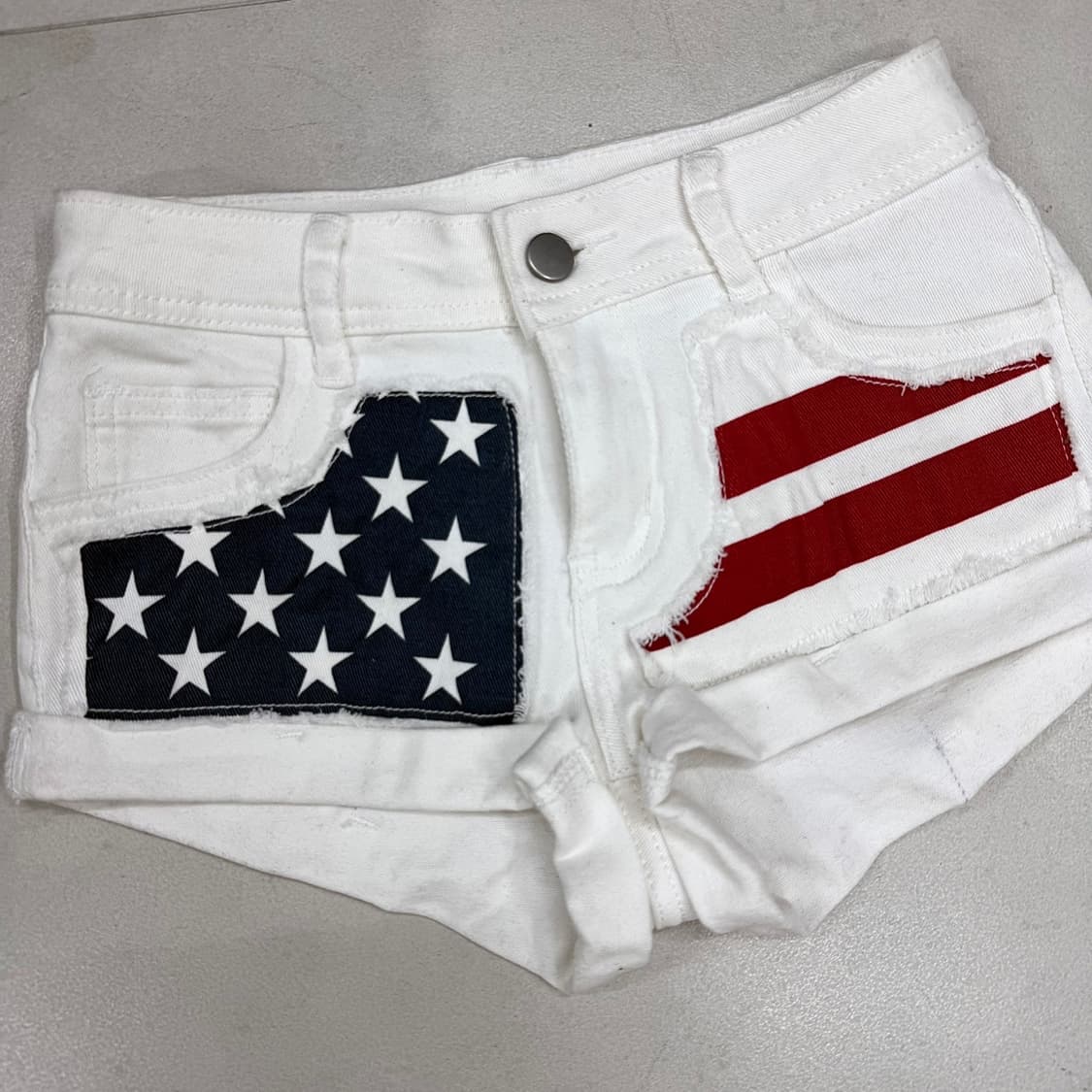 U.S.A star flag white pants 상품이미지3