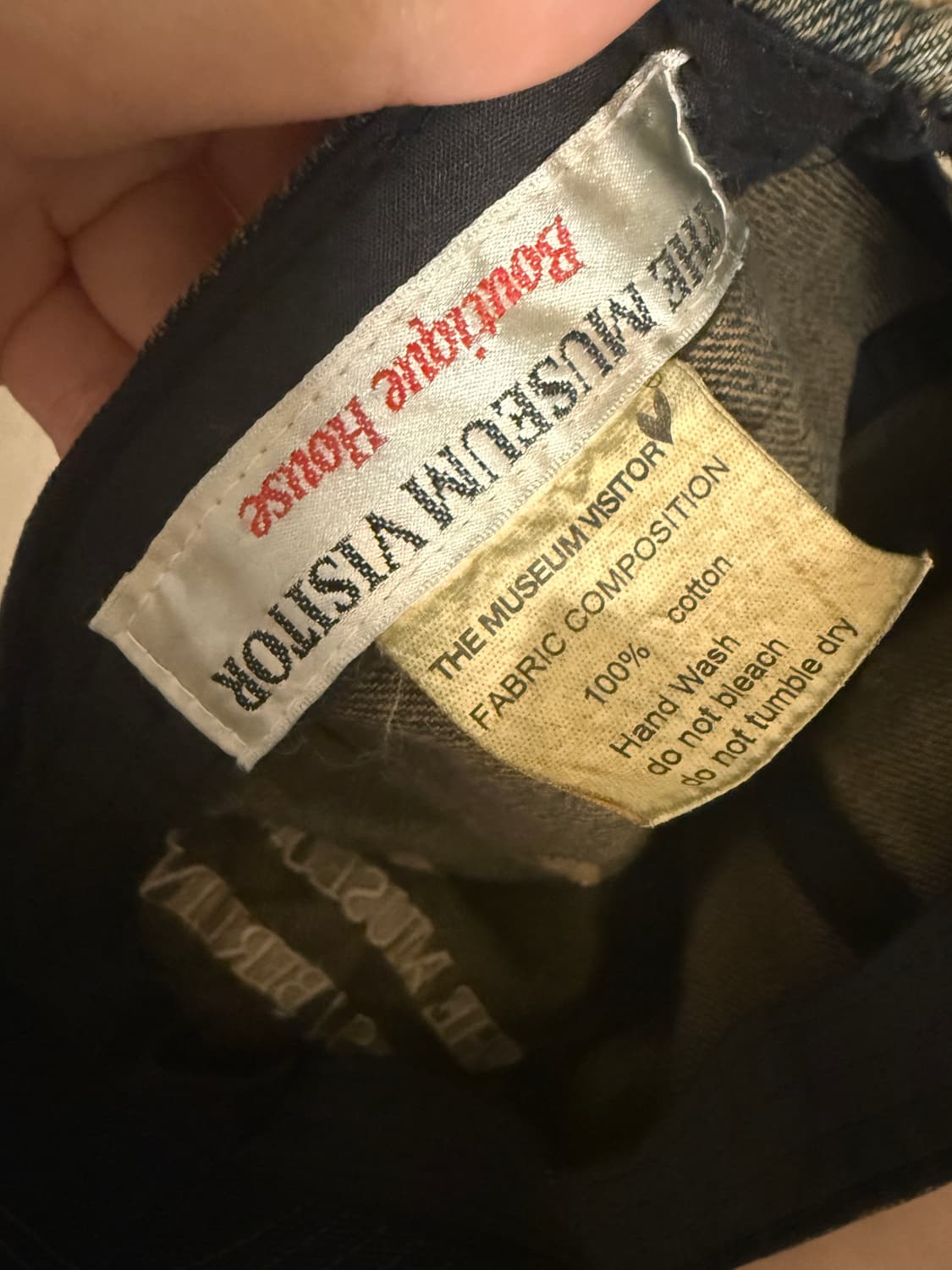 The Museum Visitor Washed Denim Ball Cap 상품이미지3