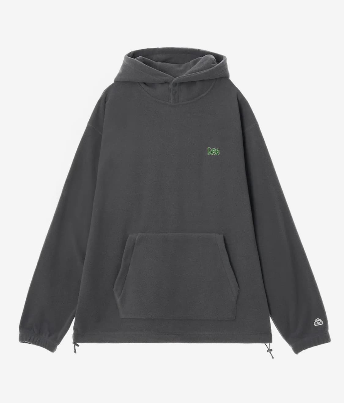 [새상품] M) Lee 리 스몰 트위치 플리스 후드티 차콜 상품이미지3