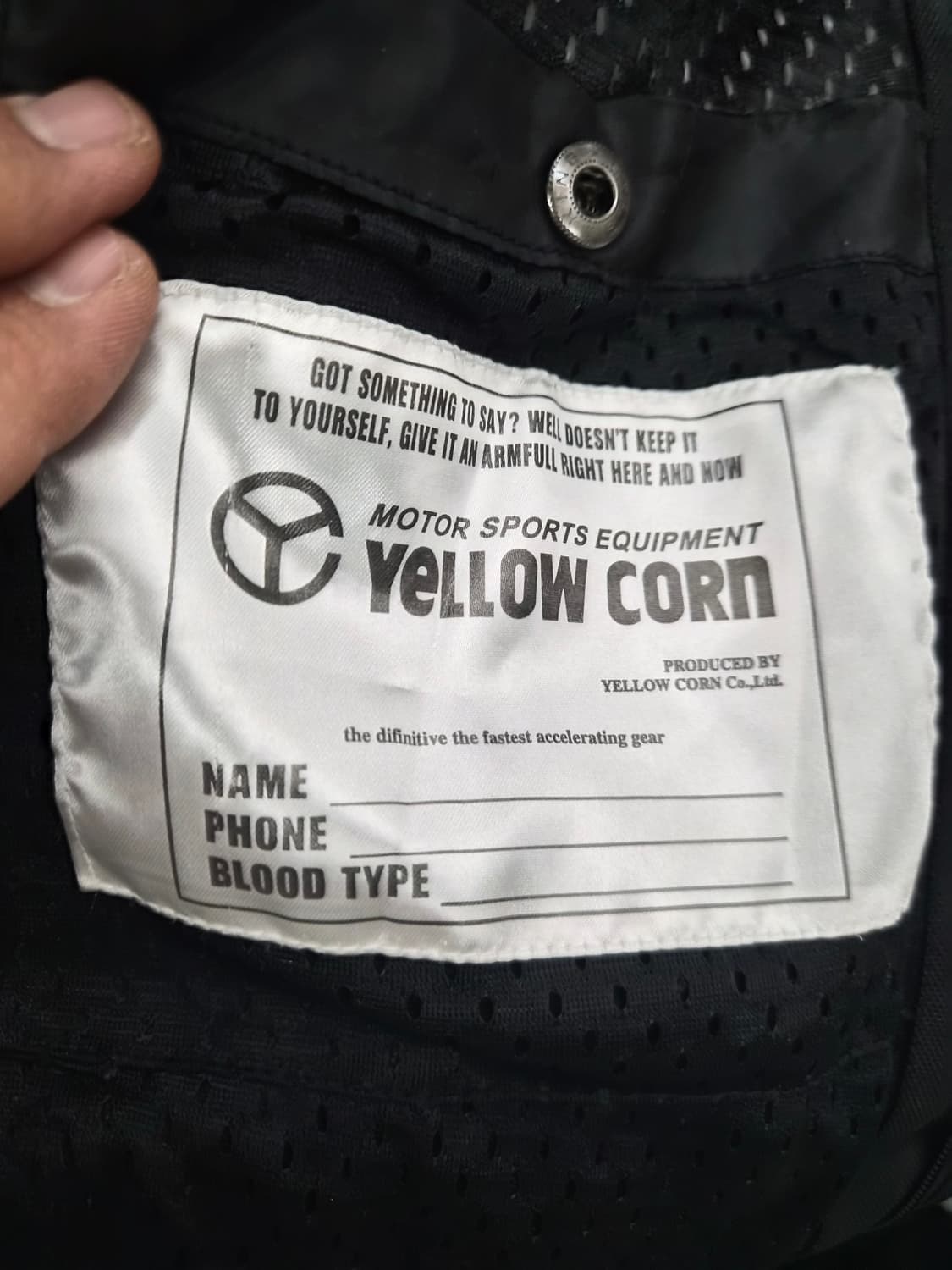 M/95) 옐로우콘 슬래지 해머 모터사이클 레이싱 자켓 팝니다 상품이미지7