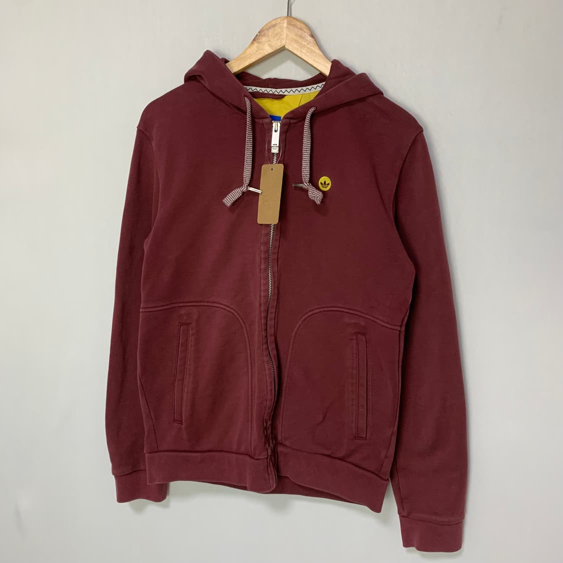 아디다스 버건디 후드집업 빈티지 90 사이즈 상품이미지2