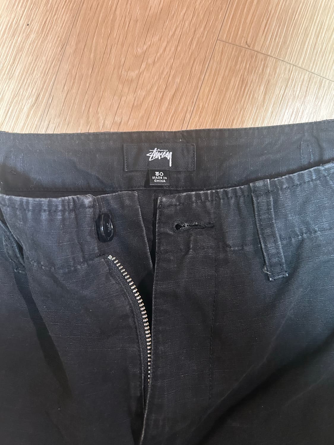 스투시 립스탁 서플러스 카고팬츠 블랙 상품이미지3