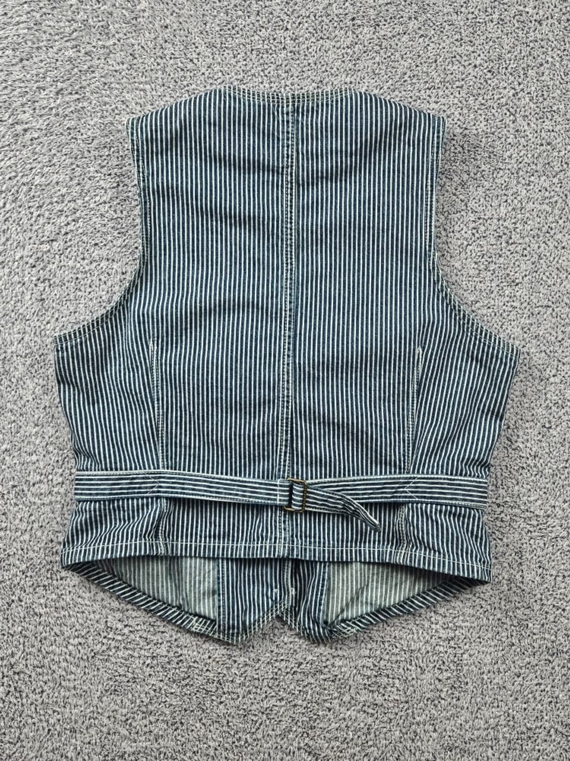 LRL 랄프 로렌 스트라이프 피스 업 코튼 베스트 ( M )/ 11097 상품이미지4