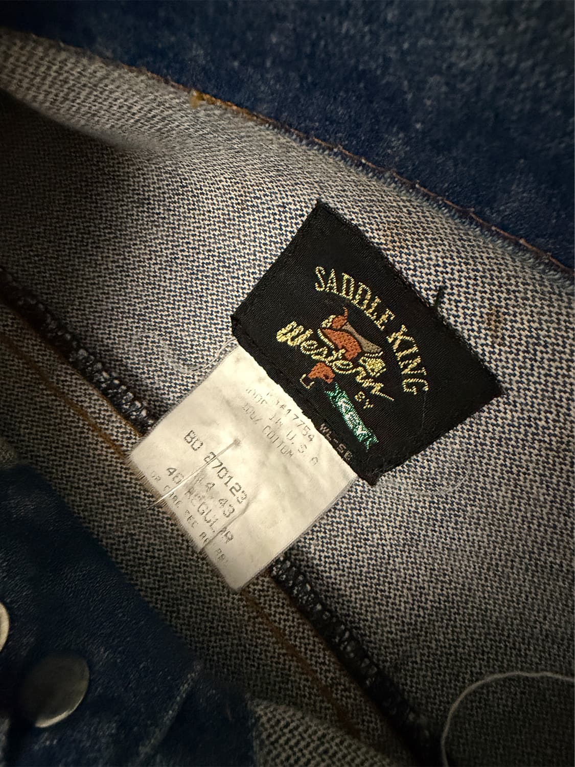 90s USA 데님 트러커 자켓 상품이미지7