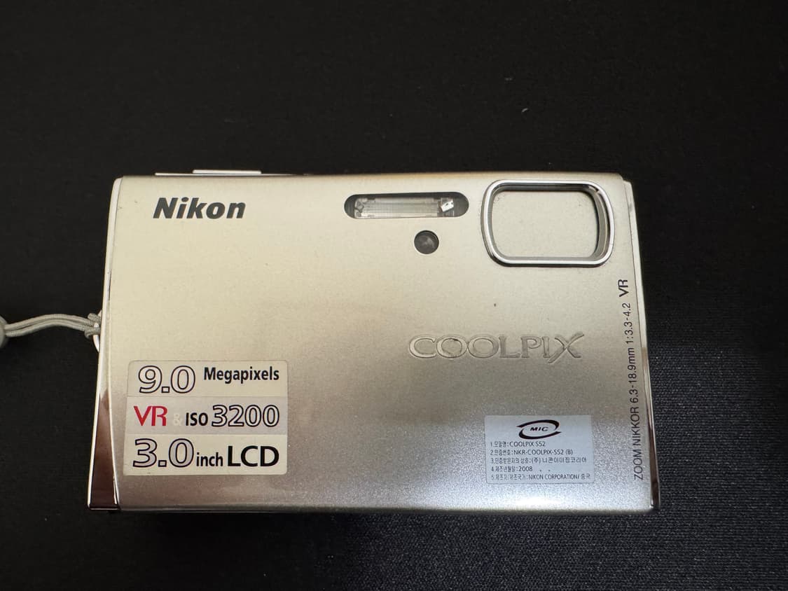[민트급] 니콘 쿨픽스 S52 실버디카 상품이미지1