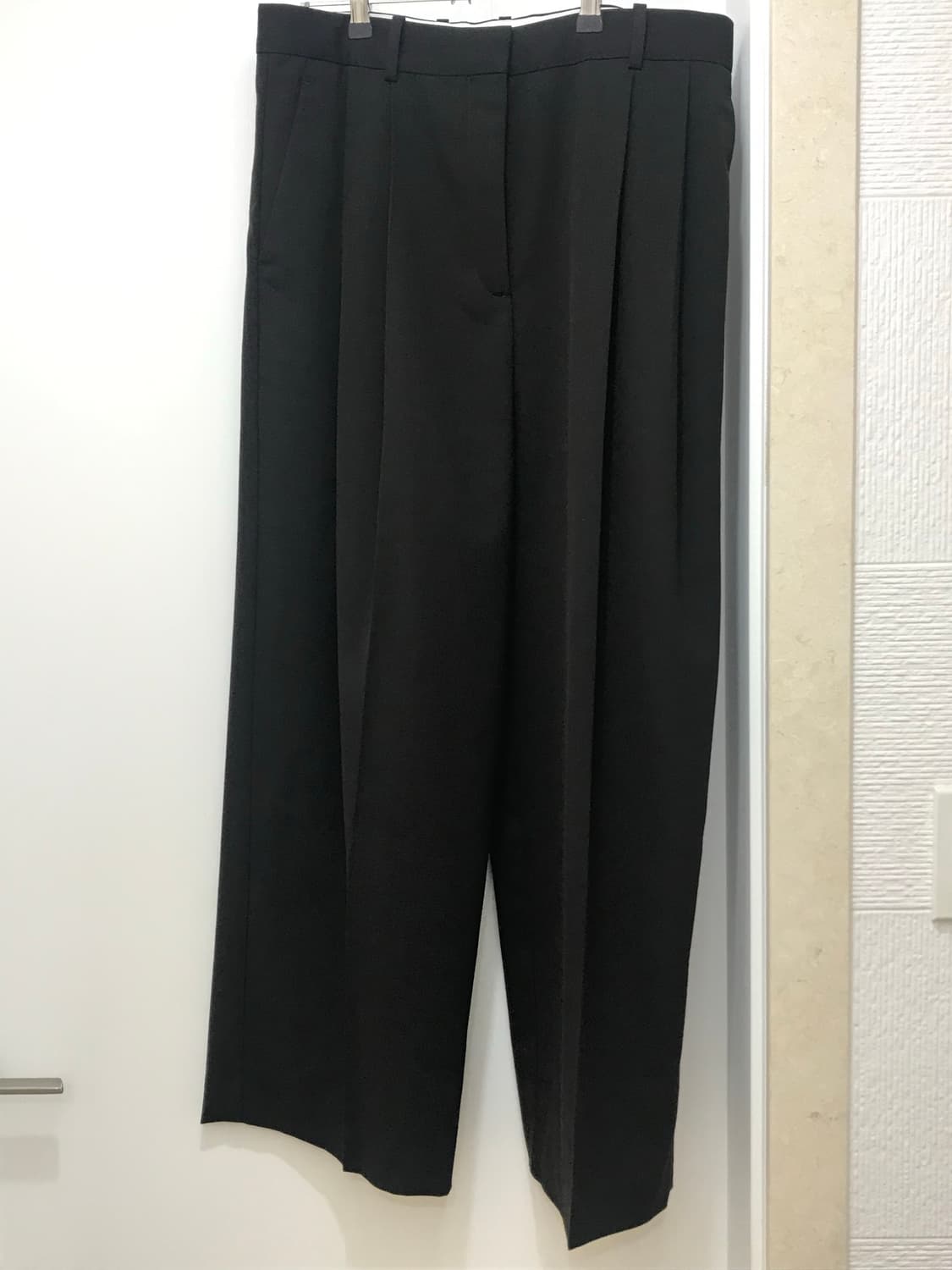 COS 코스 릴랙스드 트윌 와이드 레그 트라우저 40 상품이미지4