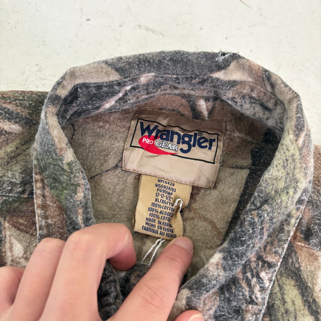 랭글러 PRO GEAR 빈티지 리얼트리 워크셔츠 XL 상품이미지5