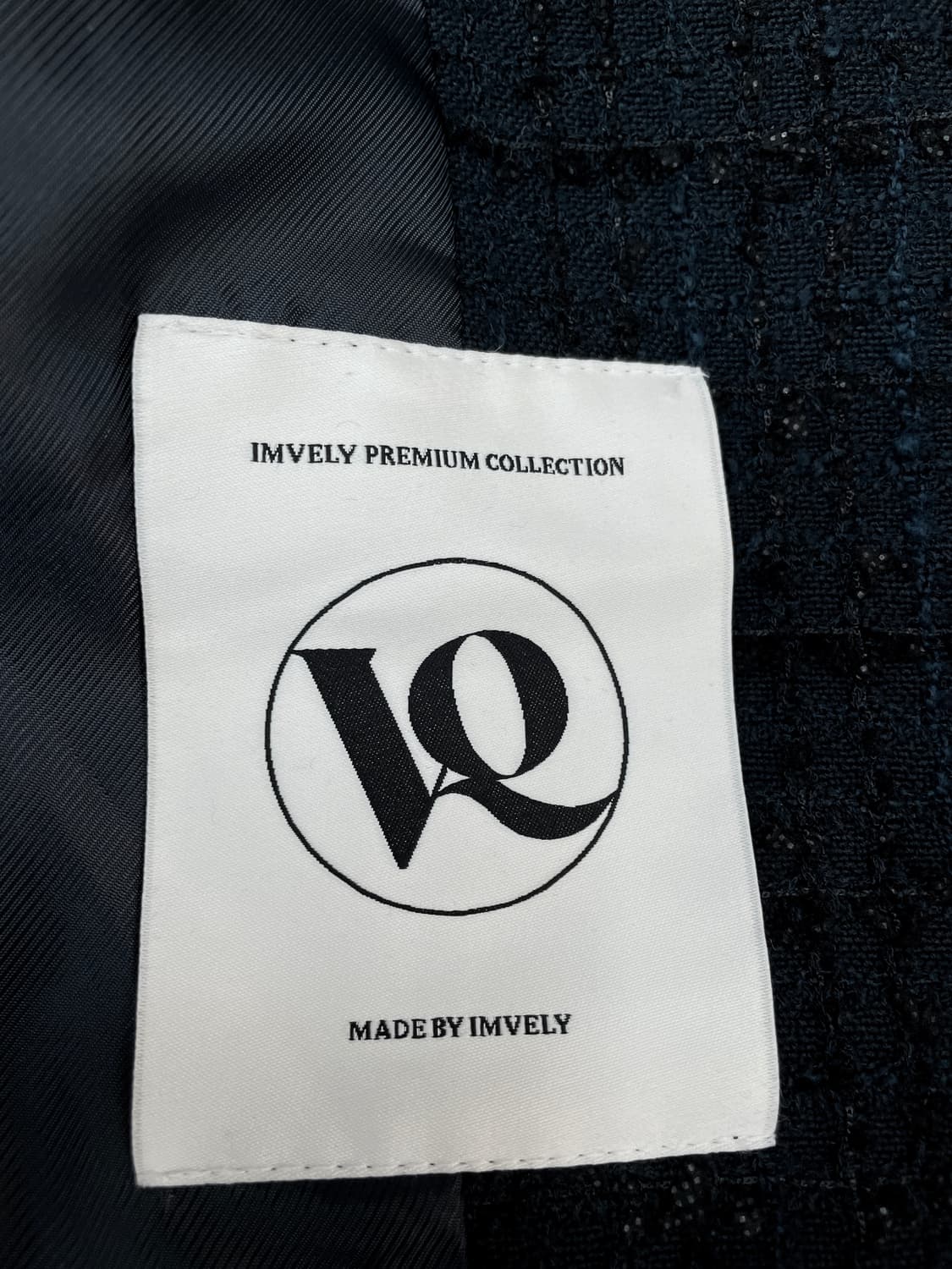 임블리 보티크(VOUTIQUE) 프리미엄 노카라 트위드 자켓 상품이미지5