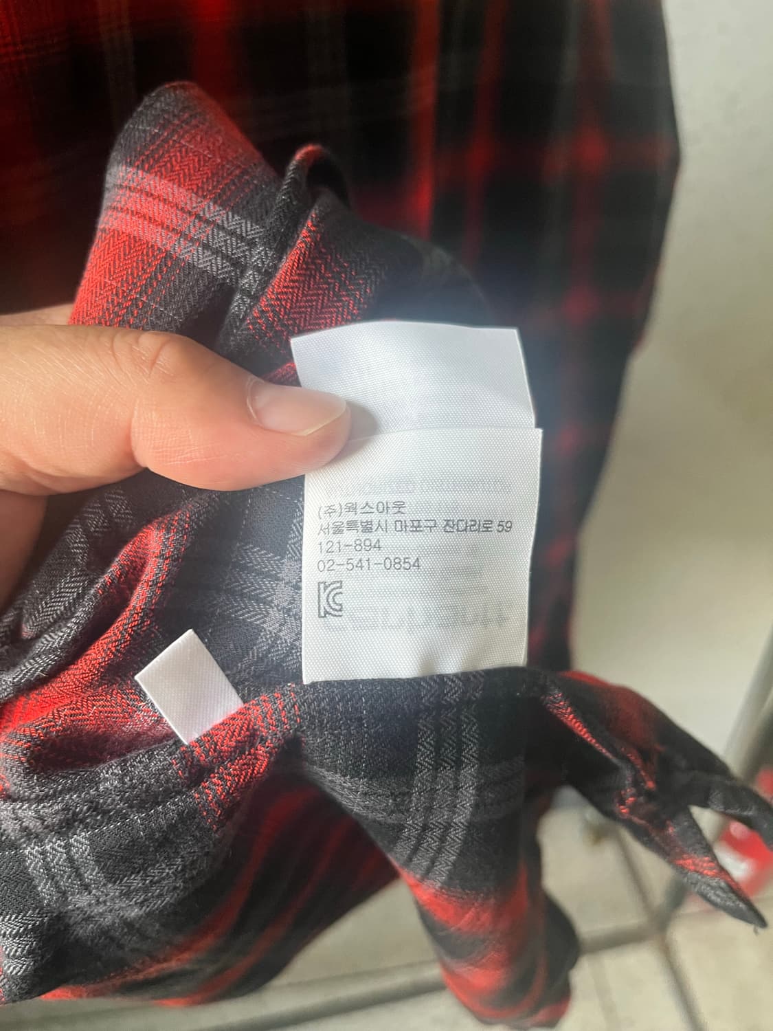 칼하트 WIP 체크 반필 셔츠 상품이미지5