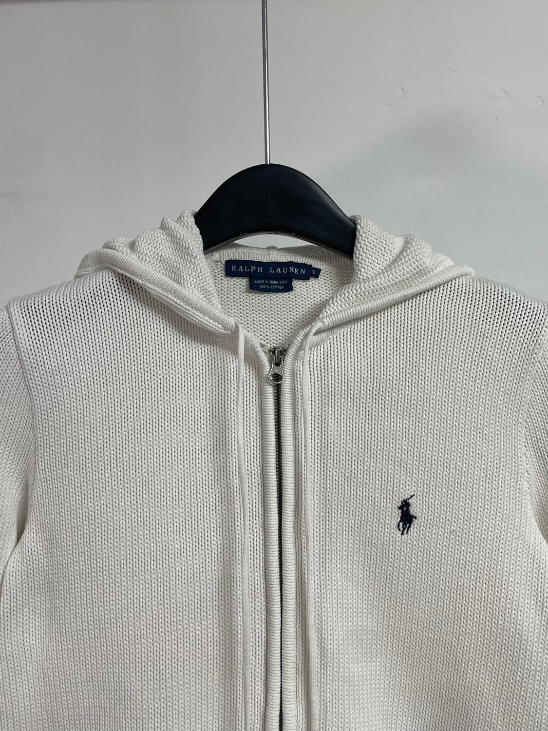 폴로 랄프로렌 우먼스 슬림핏 후드 니트집업  (on.548) 상품이미지2