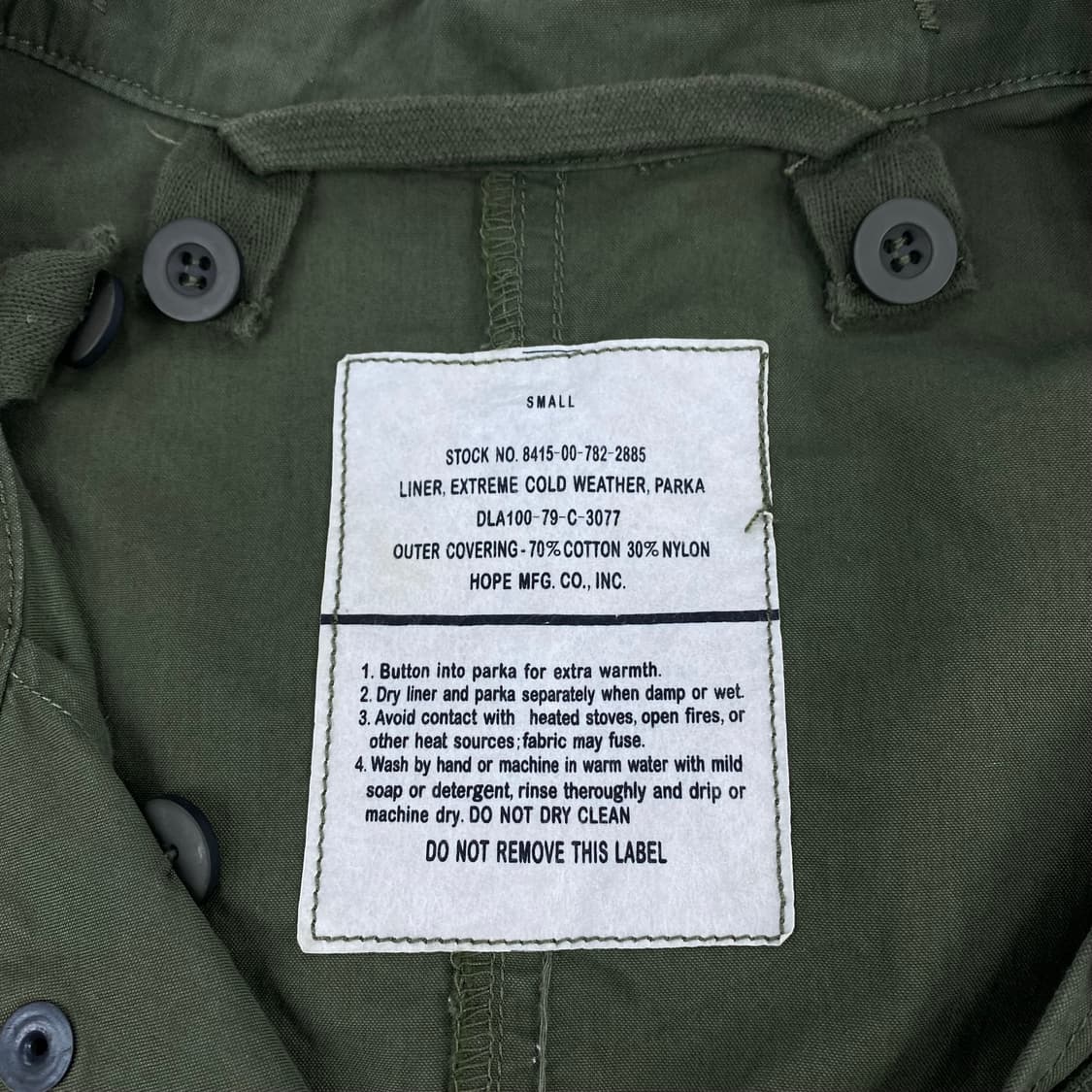  70s 미군 오리지널 M65 피쉬테일 개파카 커스텀 외피 자켓 (100 상품이미지8