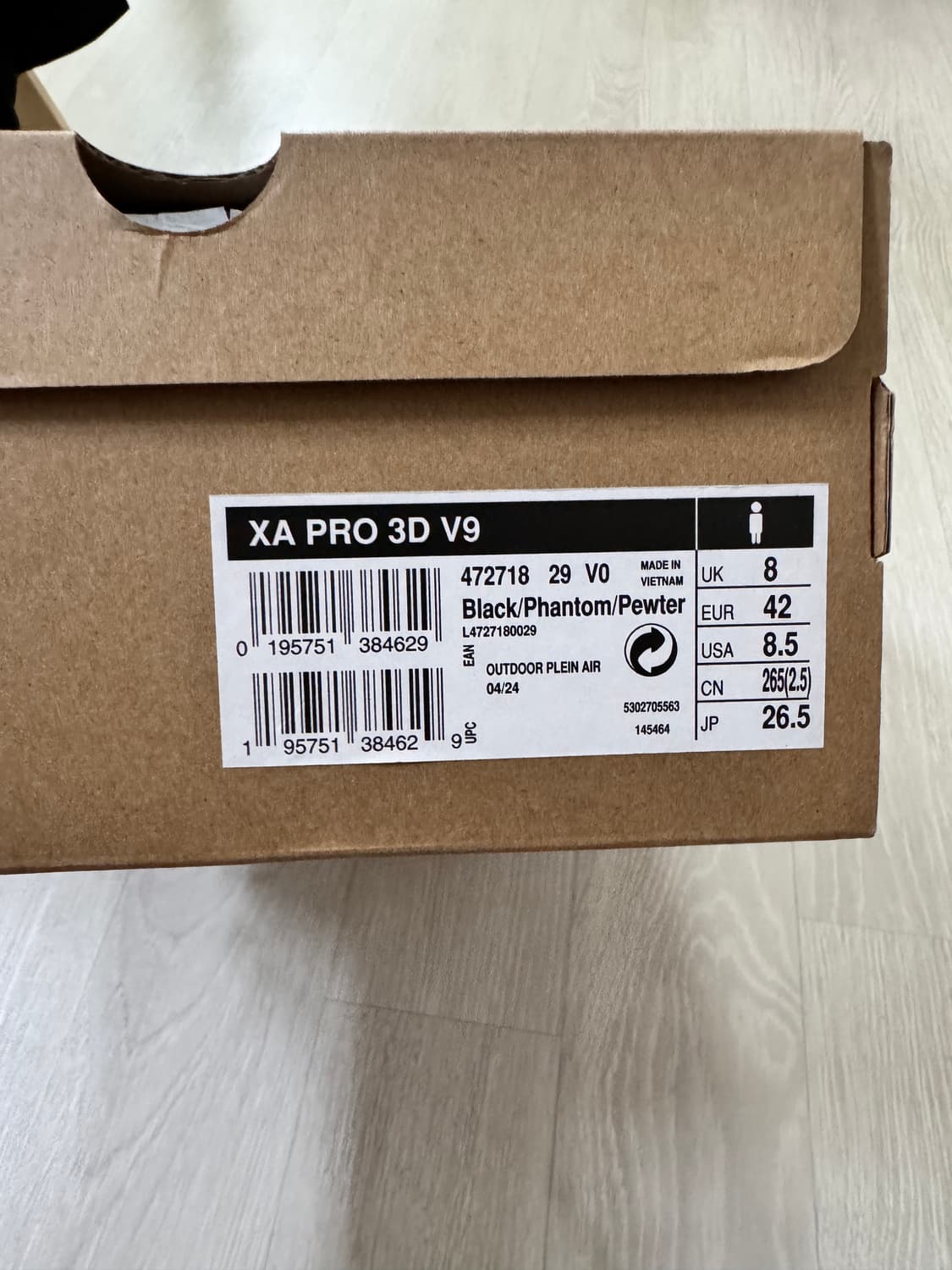 (새제품)살로몬 XA PRO 3D 블랙 265 사이즈 상품이미지2