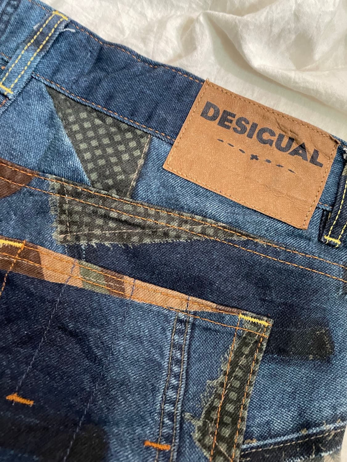 Desigual patchwork camouflage denim pant 상품이미지4
