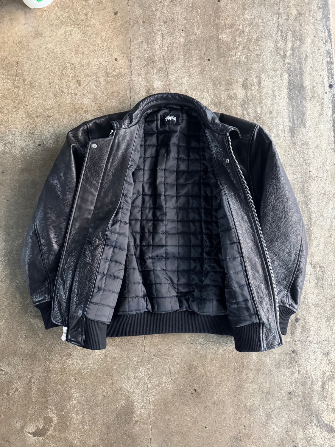 Fw24 스투시 레더 플라이트 자켓 상품이미지5