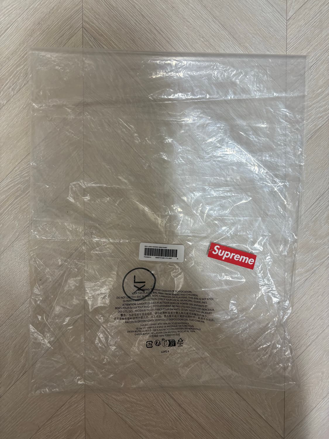 [XL] 슈프림 박스로고 후드 헤더 그레이 (25FW) 상품이미지5