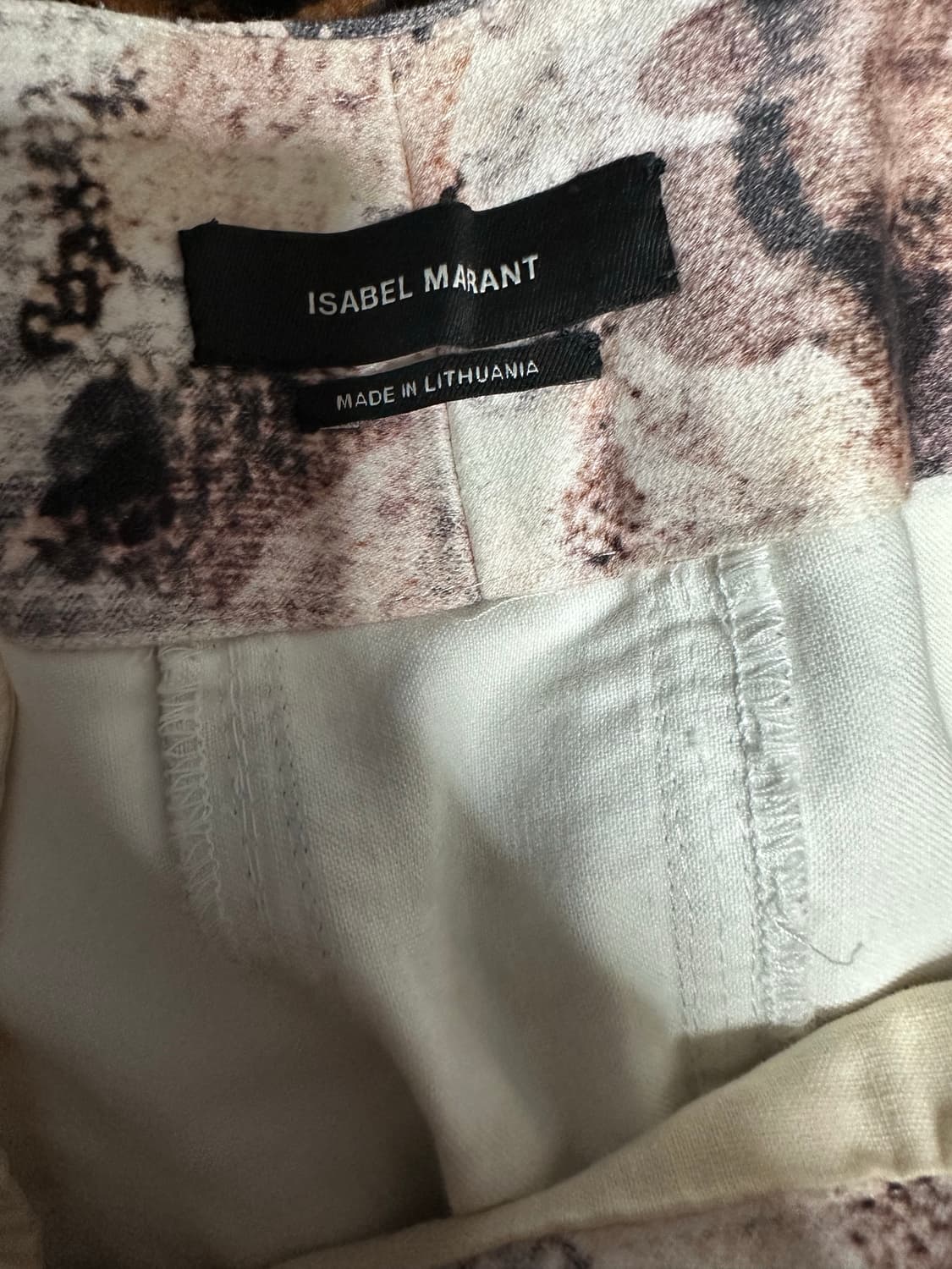 이자벨마랑 멀티패턴 랩스타일 스커트 상품이미지4