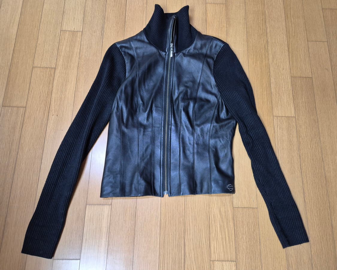 여성 할리데이비슨 가죽 코튼 니트 상품이미지1