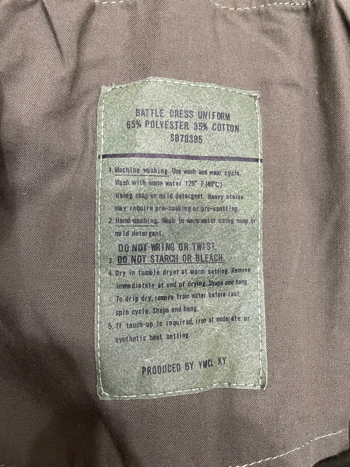 YMCL KY 밀리터리 BDU 카고 팬츠 올리브 상품이미지7