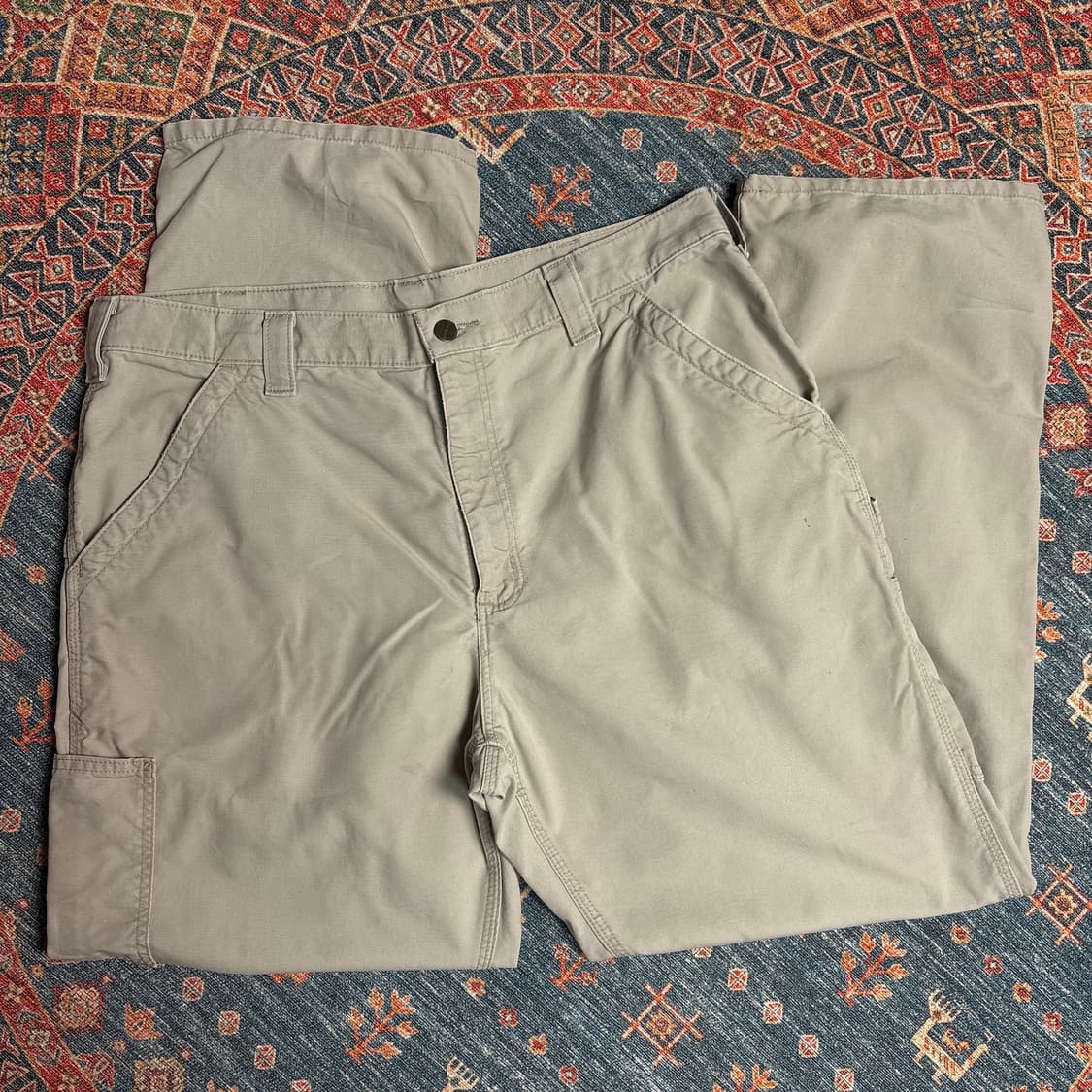 칼하트 가죽탭 싱글니 카펜터팬츠 상품이미지3