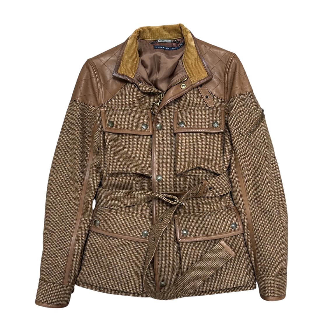 폴로 랄프로렌 우먼스 카프스킨 울 벨티드 자켓(2) 상품이미지1